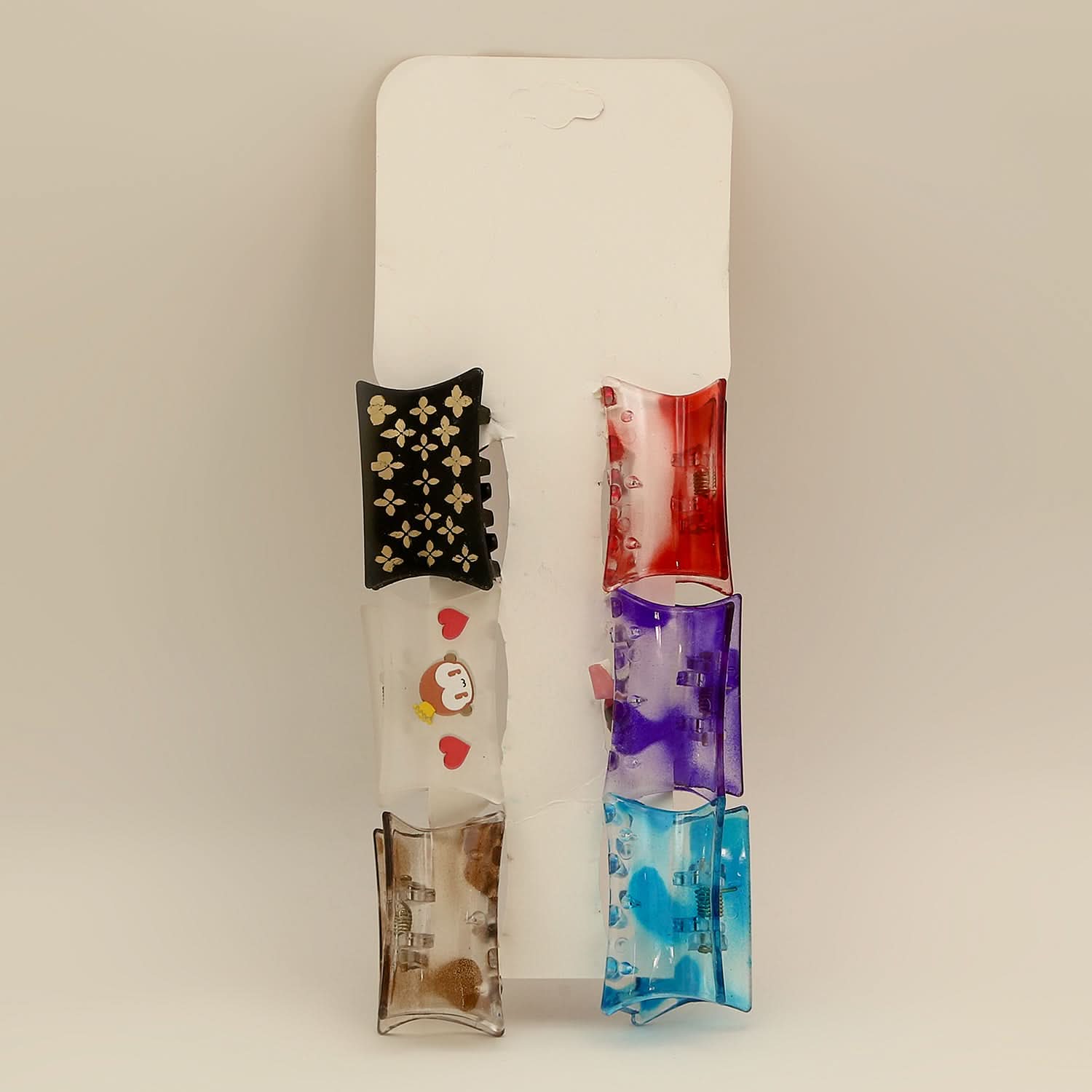 Hair Catcher 6 Pcs - Multi Color, Women Hair & Head Jewellery, Chase Value, Chase Value