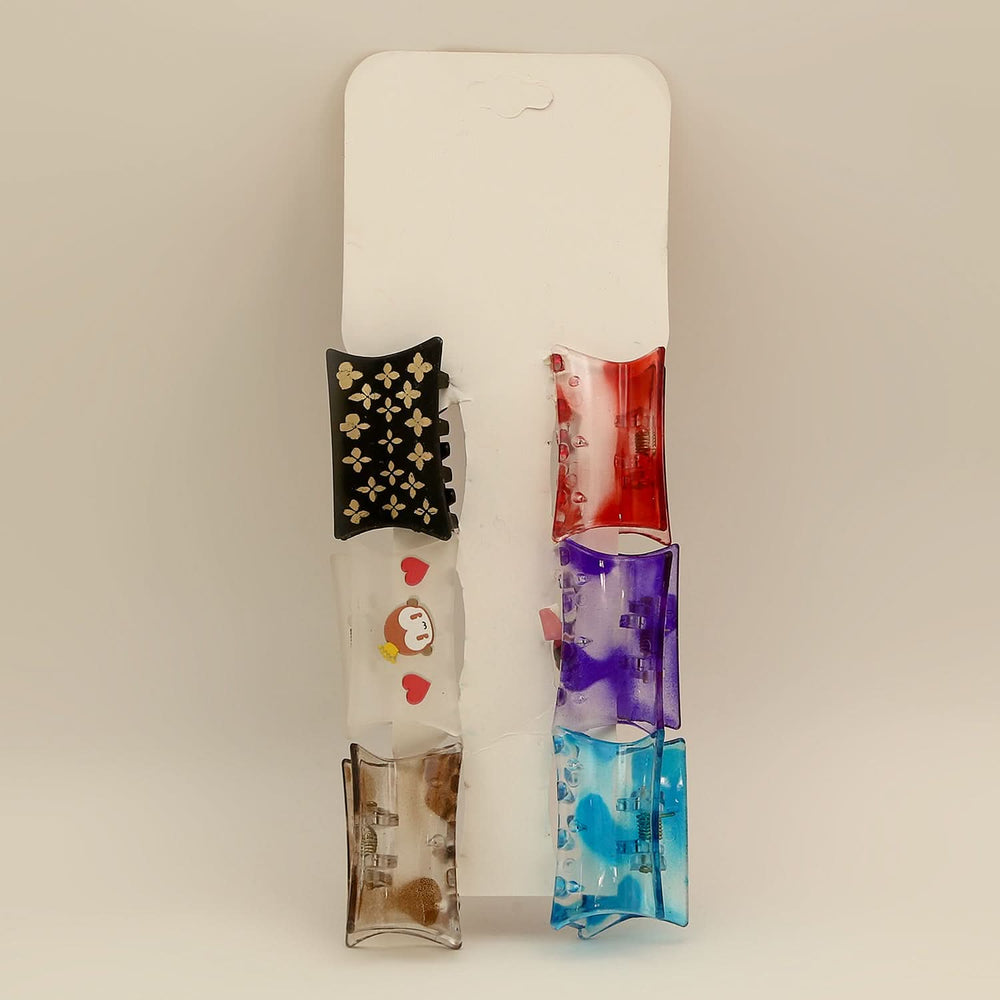 Hair Catcher 6 Pcs - Multi Color, Women Hair & Head Jewellery, Chase Value, Chase Value
