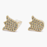 Women's Stud Earring- Golden, Women Earrings & Tops, Chase Value, Chase Value