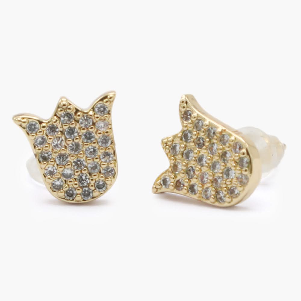 Women's Stud Earring- Golden, Women Earrings & Tops, Chase Value, Chase Value