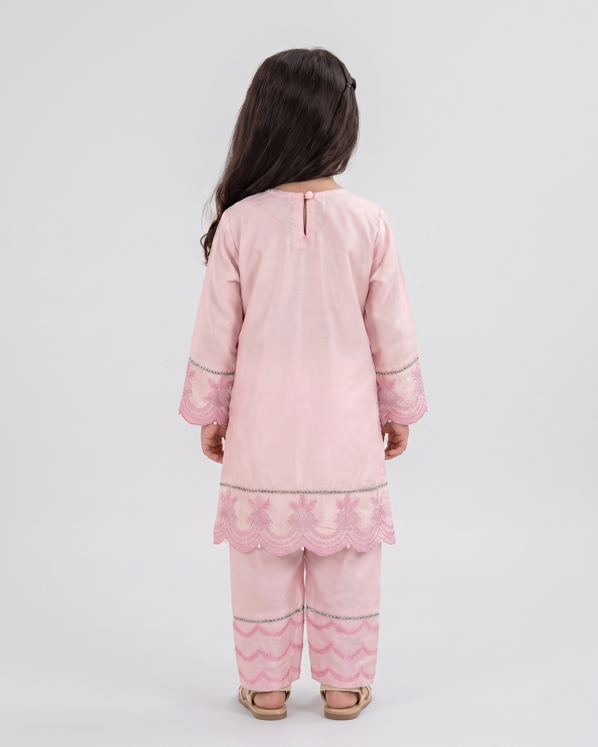 Eminent Girls' Signature Embroidered Dyed 2 Pc Suit