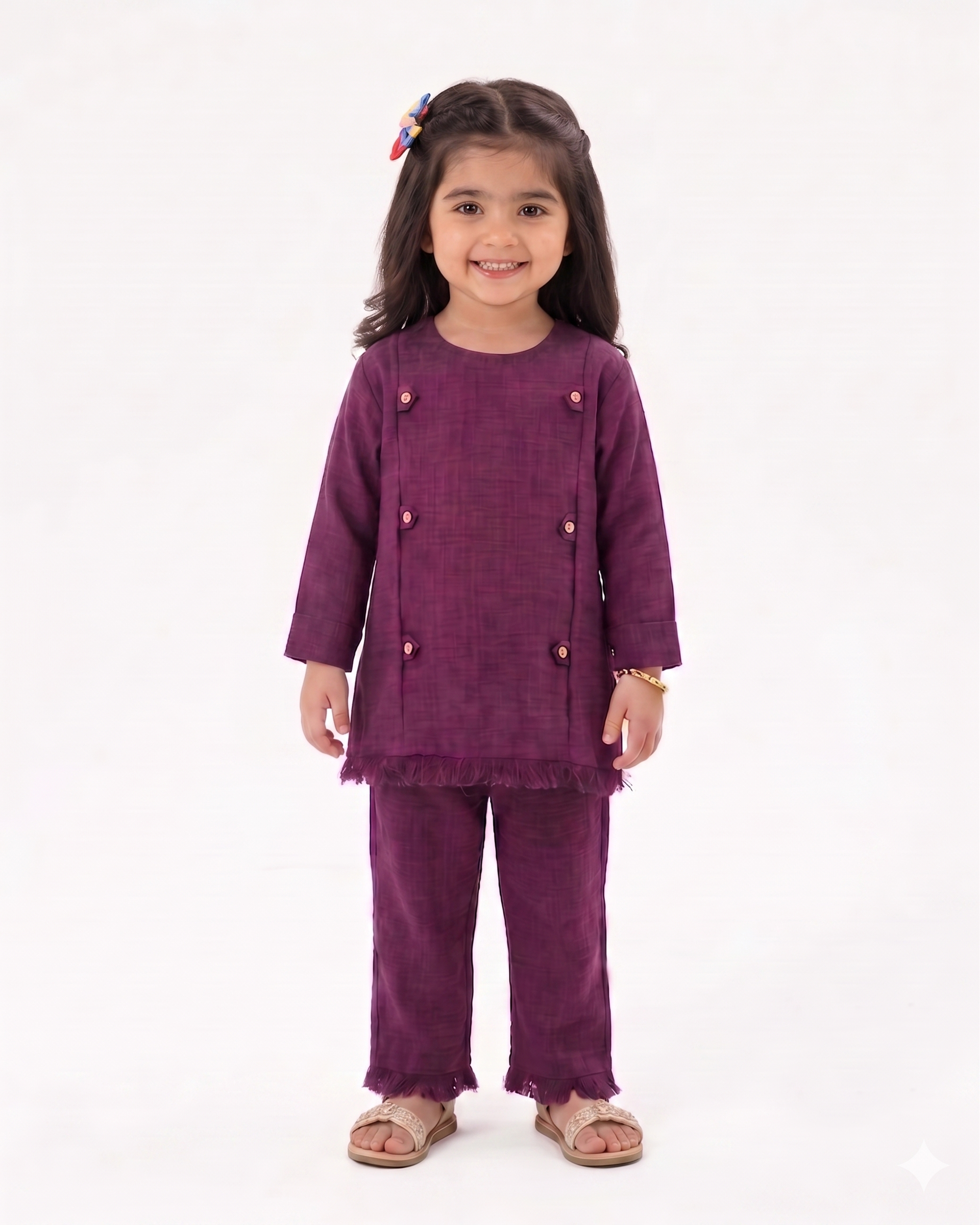 Eminent Girls' Fusion Dyed 2 Pc Suit