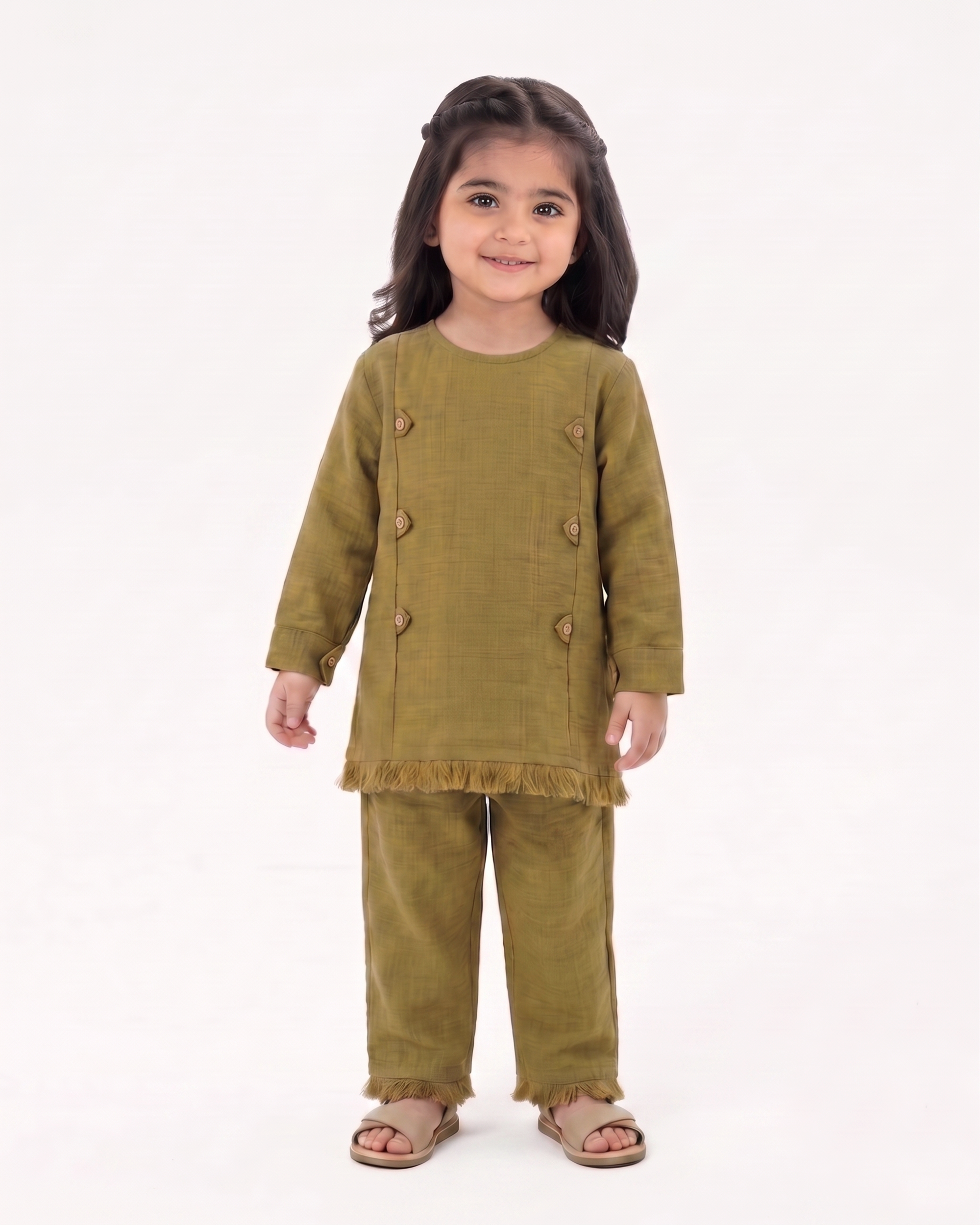 Eminent Girls' Fusion Dyed 2 Pc Suit