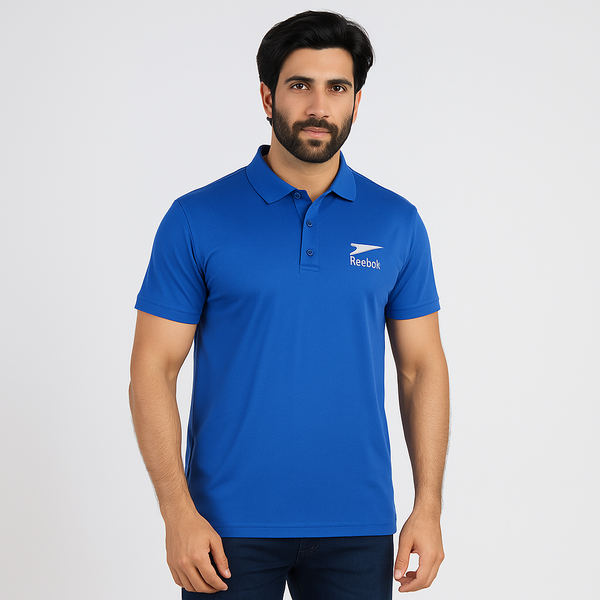 Men's Half Sleeves Polo T-Shirt - Blue