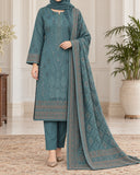 Noor Collection Aneela's Peach Dhanak Embroidered Suit - 3 Pc