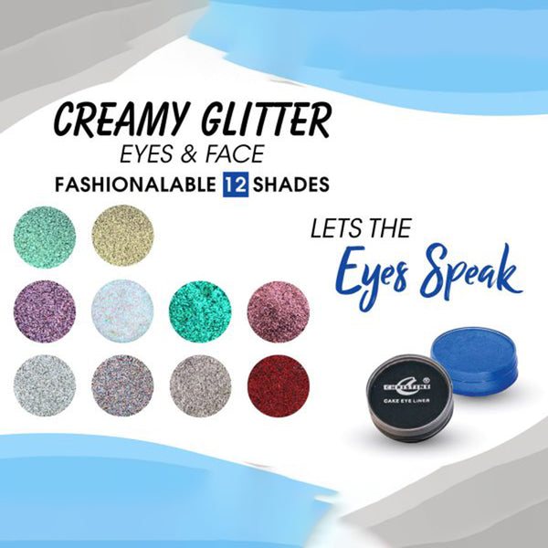 Christine Creamy Glitter For Eye & Face - Shade 02, Highlighter, Christine, Chase Value