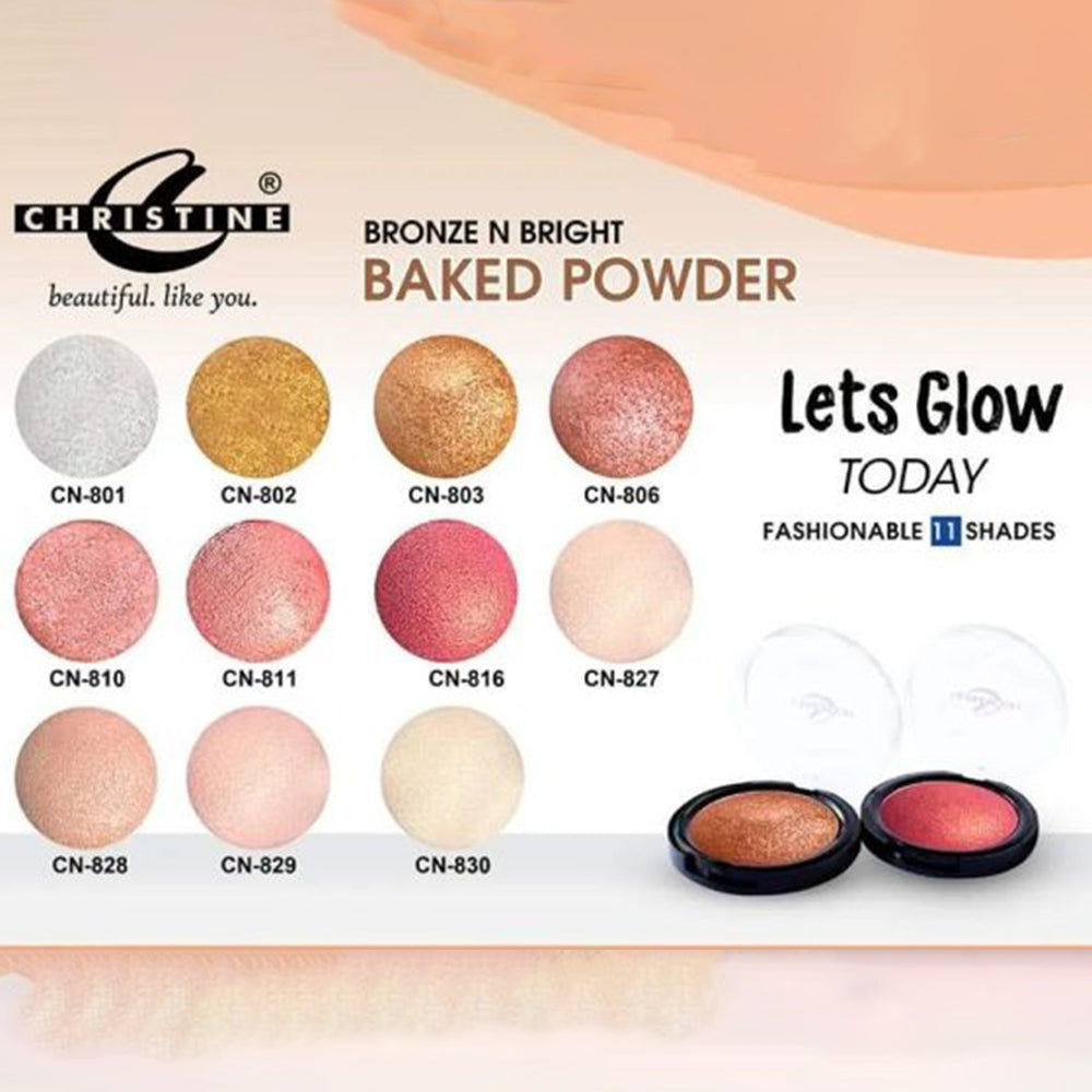 Christine Makeup Baked Powder Blush On - Shade 801, Blush, Christine, Chase Value