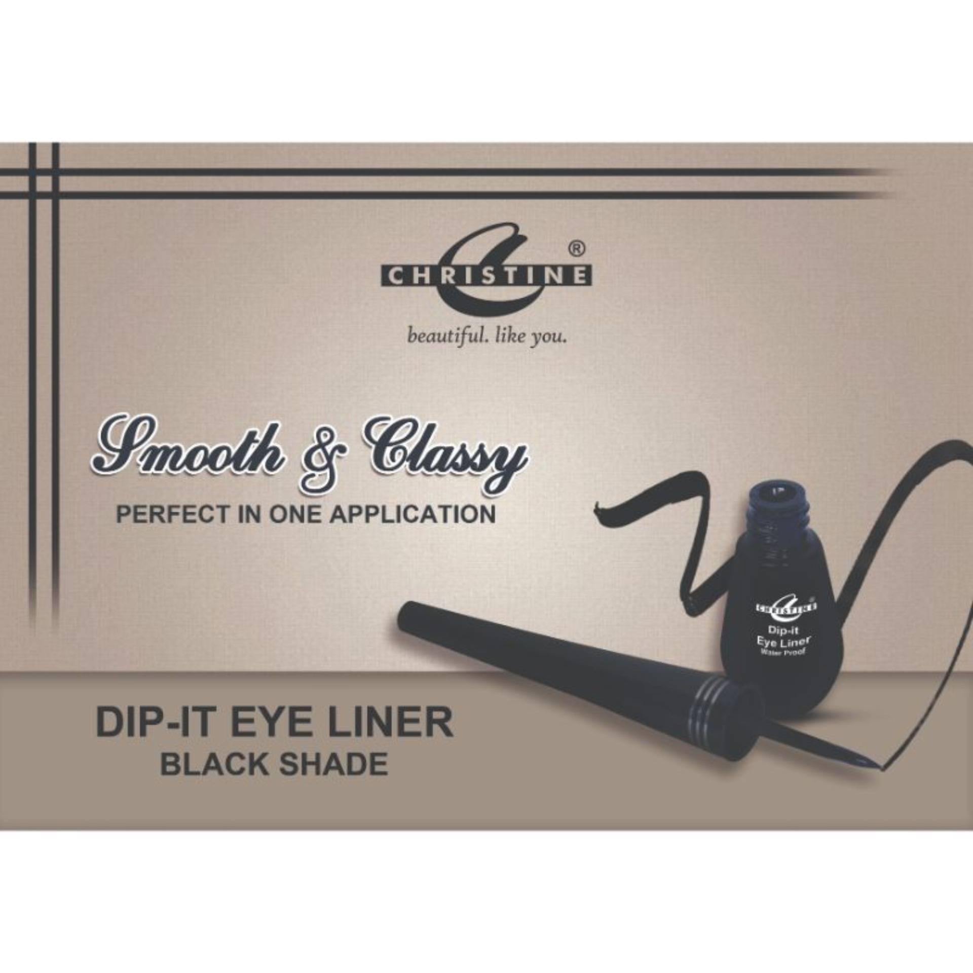 Christine Makeup Dip-It Water Proof Eye Liner - Black, Eyeliner, Christine, Chase Value