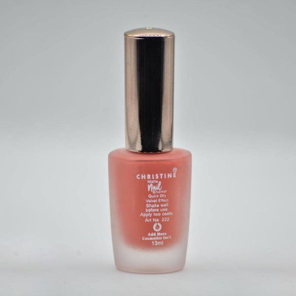 Christine Matte Nail Enamel Shade - 208, Nails, Christine, Chase Value