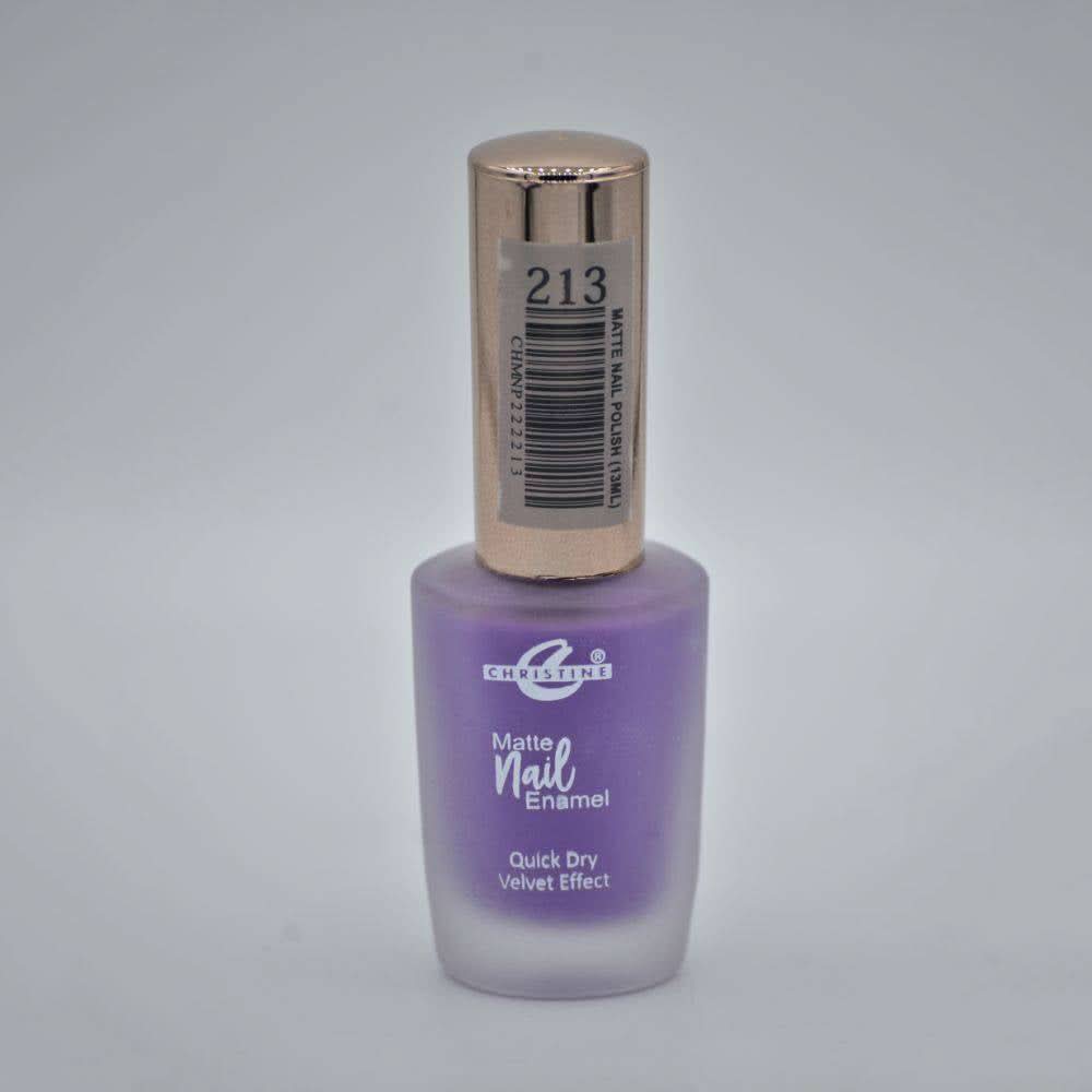 Christine Matte Nail Enamel Shade - 213, Nails, Christine, Chase Value