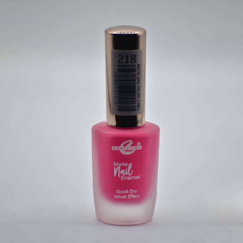 Christine Matte Nail Enamel Shade - 218, Nails, Christine, Chase Value
