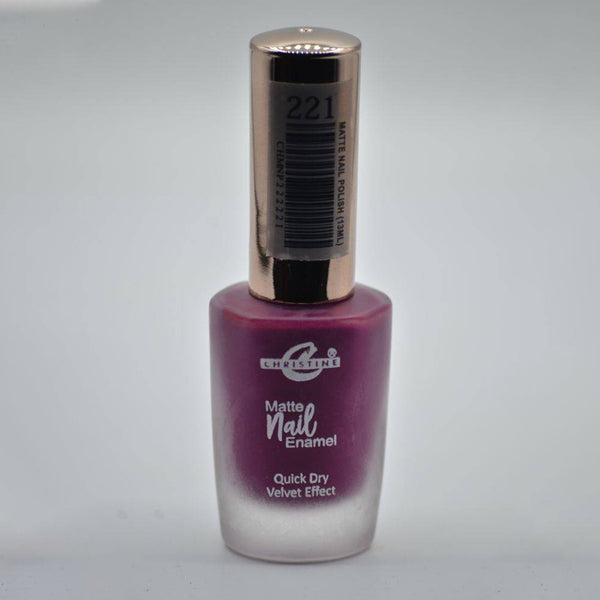 Christine Matte Nail Enamel Shade - 221, Nails, Christine, Chase Value