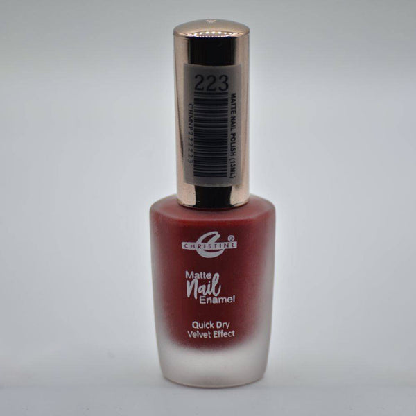 Christine Matte Nail Enamel Shade - 223, Nails, Christine, Chase Value