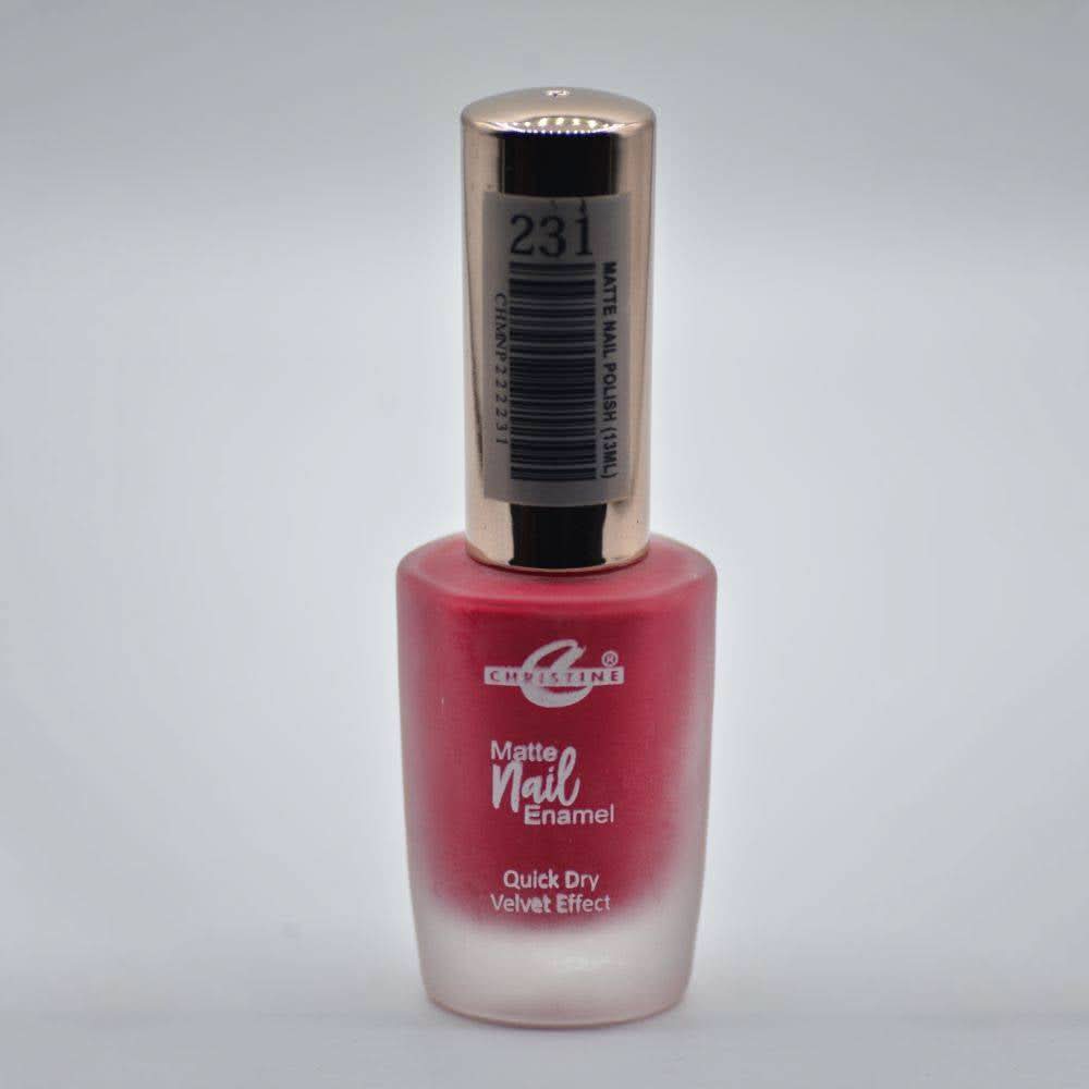 Christine Matte Nail Enamel Shade - 231, Nails, Christine, Chase Value