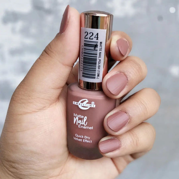 Christine Matte Nail Enamel Shade - 224, Nails, Christine, Chase Value