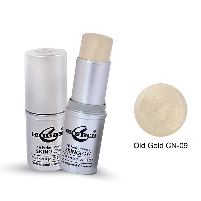 Christine Skin Glow Makeup Paint Stick - Shade 09 Old Gold, Highlighter, Christine, Chase Value