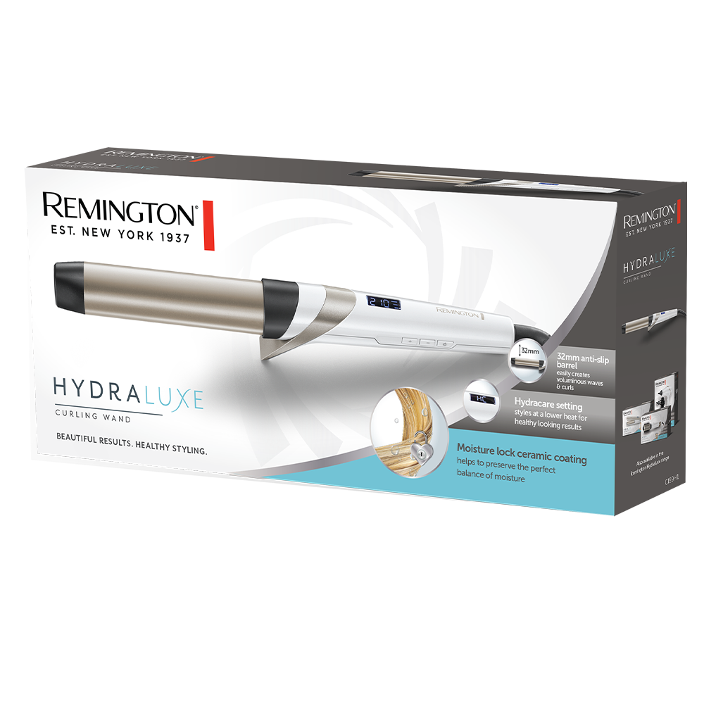 Remington Hydraluxe Curling Wand CI89H1, Straightener & Curler, Remington, Chase Value