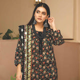Nizha Linen Printed Luxury Zari Jacquard Unstitched 3Pcs Suit, Women, 3Pcs Shalwar Suit, Rashid Textiles, Chase Value