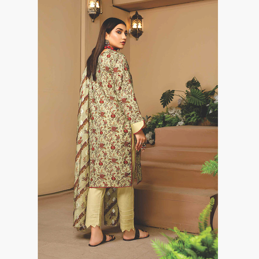 Nizha Linen Printed Luxury Zari Jacquard Unstitched 3Pcs Suit, Women, 3Pcs Shalwar Suit, Rashid Textiles, Chase Value
