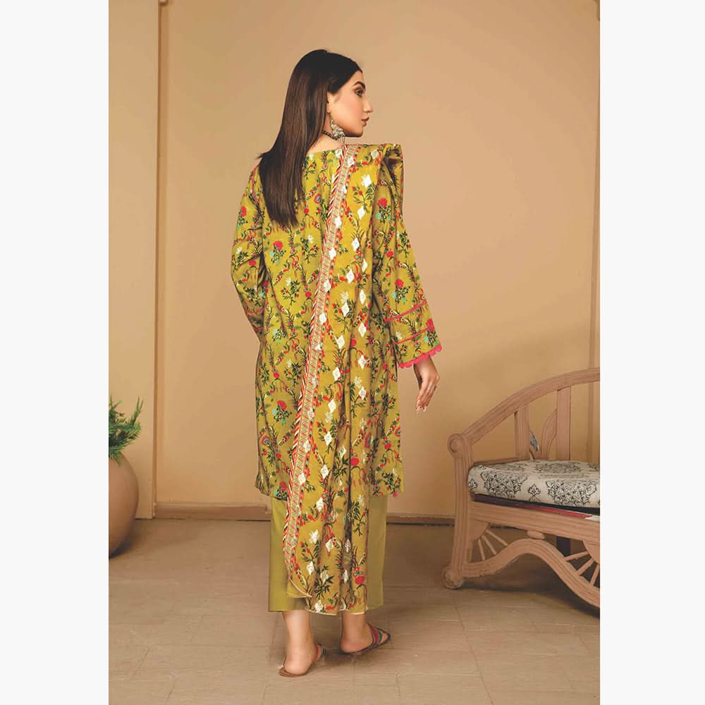 Nizha Linen Printed Luxury Zari Jacquard Unstitched 3Pcs Suit, Women, 3Pcs Shalwar Suit, Rashid Textiles, Chase Value