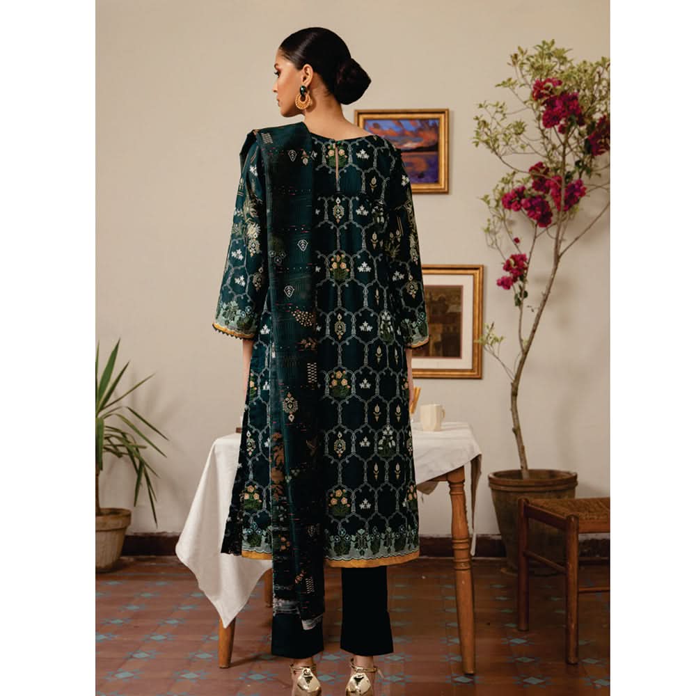 Rashid Sahl Printed Embroidered Lawn Unstitched 3Pcs Suit - 7435, Women, 3Pcs Shalwar Suit, Rashid Textiles, Chase Value