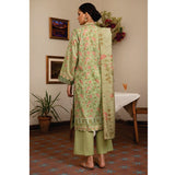 Rashid Sahl Printed Embroidered Lawn Unstitched 3Pcs Suit - 7438, Women, 3Pcs Shalwar Suit, Rashid Textiles, Chase Value