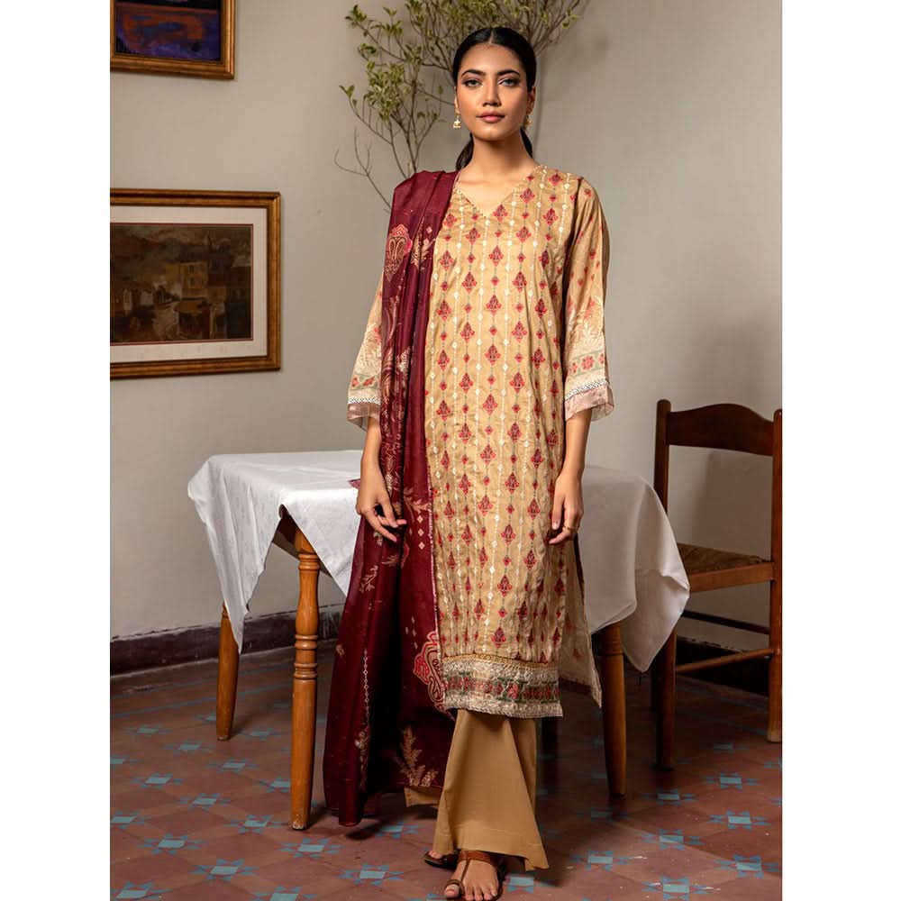 Rashid Sahl Printed Embroidered Lawn Unstitched 3Pcs Suit - 7439, Women, 3Pcs Shalwar Suit, Rashid Textiles, Chase Value