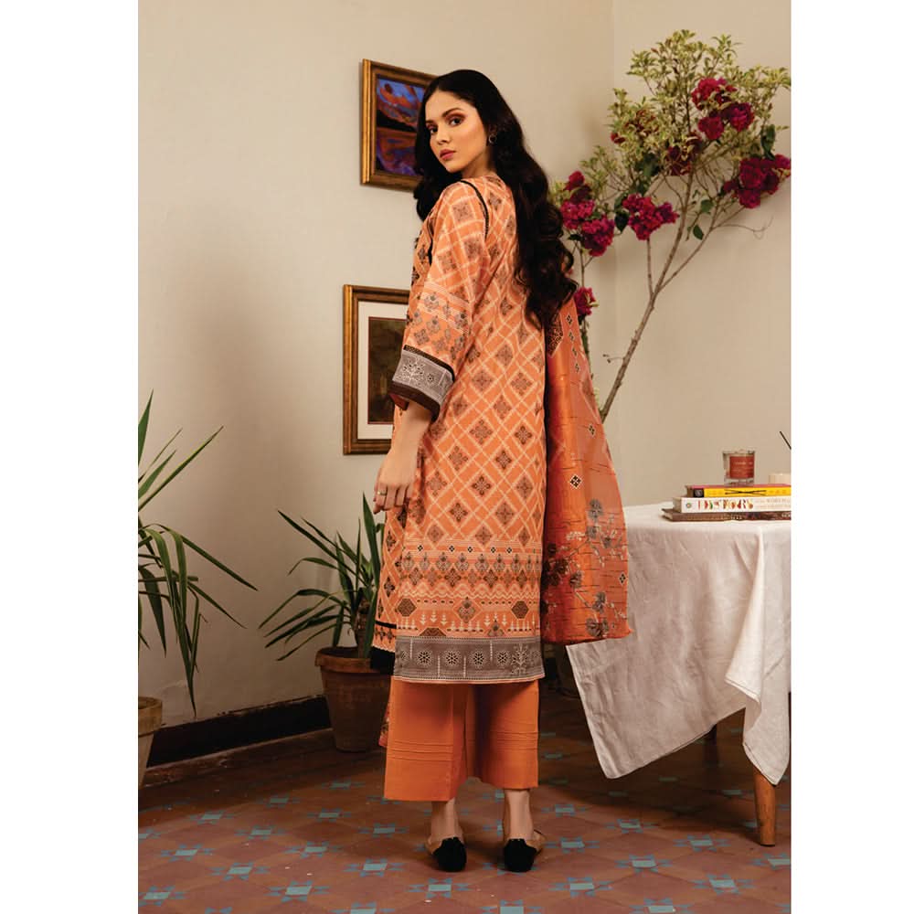 Rashid Sahl Printed Embroidered Lawn Unstitched 3Pcs Suit - 7440, Women, 3Pcs Shalwar Suit, Rashid Textiles, Chase Value