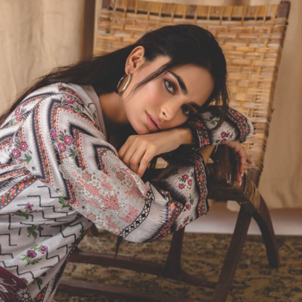 Rashid Chandni Printed Embroidered Lawn Unstitched 3Pcs Suit - 8031, Women, 3Pcs Shalwar Suit, Rashid Textiles, Chase Value