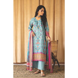 Rashid Chandni Printed Embroidered Lawn Unstitched 3Pcs Suit - 8033, Women, 3Pcs Shalwar Suit, Rashid Textiles, Chase Value