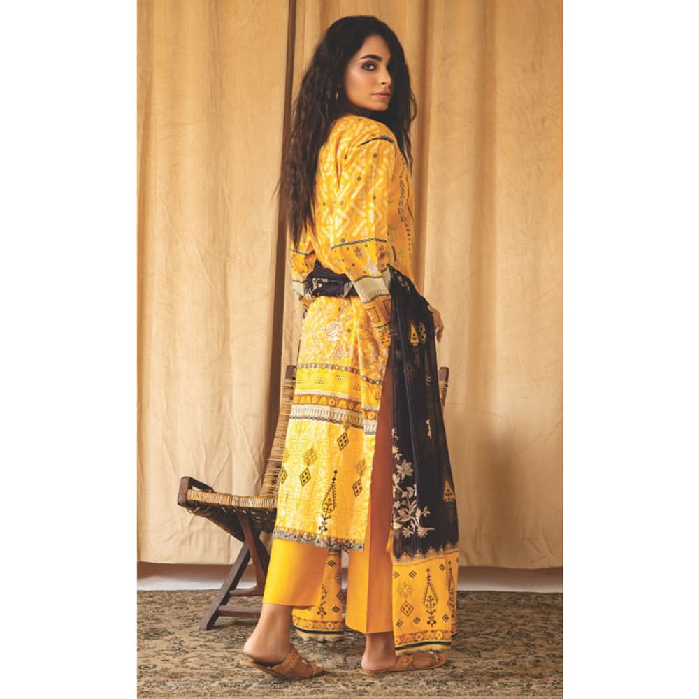 Rashid Chandni Printed Embroidered Lawn Unstitched 3Pcs Suit - 8034, Women, 3Pcs Shalwar Suit, Rashid Textiles, Chase Value