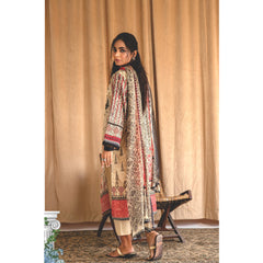 Rashid Chandni Printed Embroidered Lawn Unstitched 3Pcs Suit - 8036