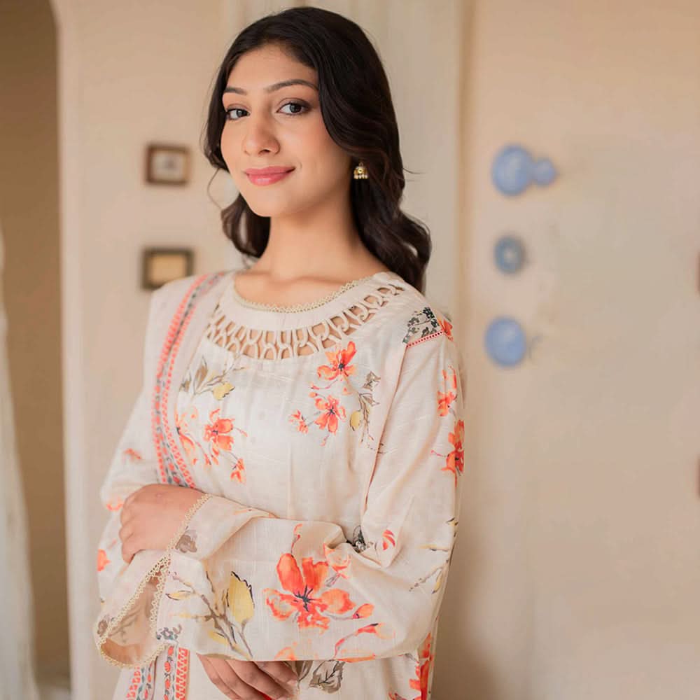 Rashid California Printed Embroidered Lawn Unstitched 3Pcs Suit  - 8181, Women, 3Pcs Shalwar Suit, Rashid Textiles, Chase Value