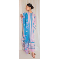 Rashid California Printed Embroidered Lawn Unstitched 3Pcs Suit  - 8185