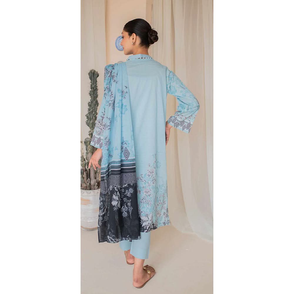 Rashid California Printed Embroidered Lawn Unstitched 3Pcs Suit  - 8188, Women, 3Pcs Shalwar Suit, Rashid Textiles, Chase Value