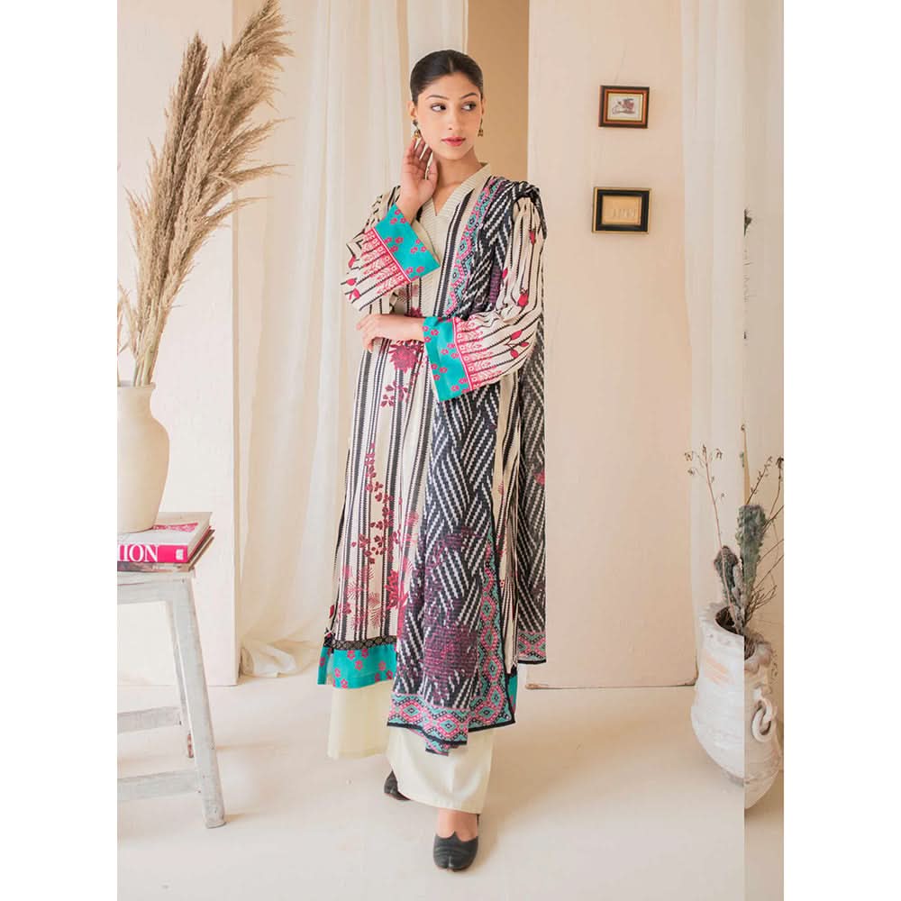 Rashid California Printed Embroidered Lawn Unstitched 3Pcs Suit  - 8189, Women, 3Pcs Shalwar Suit, Rashid Textiles, Chase Value