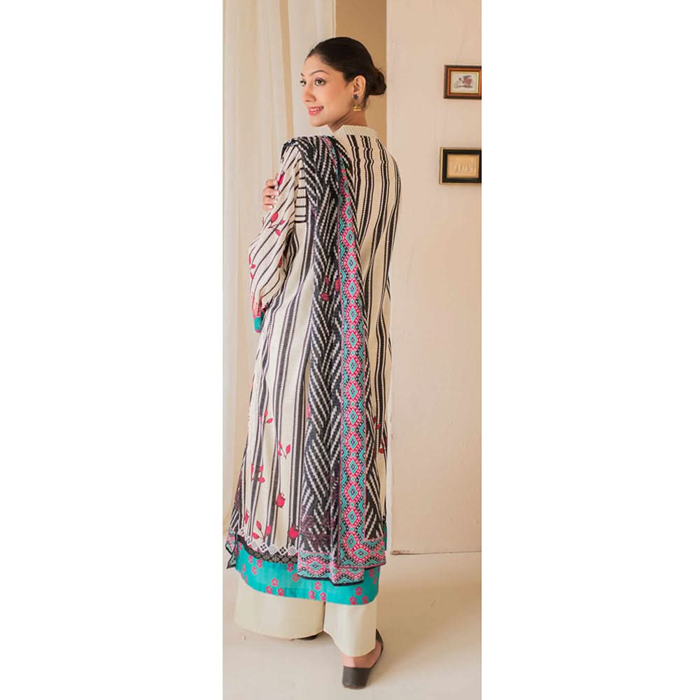 Rashid California Printed Embroidered Lawn Unstitched 3Pcs Suit  - 8189, Women, 3Pcs Shalwar Suit, Rashid Textiles, Chase Value