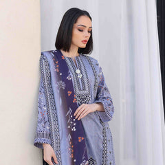 Rashid Khaddar Printed Embroidered Unstitched 3pcs Suit - 8351