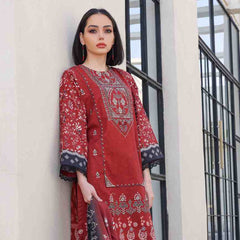 Rashid Khaddar Printed Embroidered Unstitched 3pcs Suit - 8352