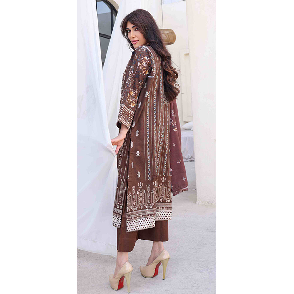 Rashid Khaddar Printed Embroidered Unstitched 3pcs Suit - 8353, Women, 3Pcs Shalwar Suit, Rashid Textiles, Chase Value
