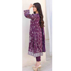 Rashid Khaddar Printed Embroidered Unstitched 3pcs Suit - 8354