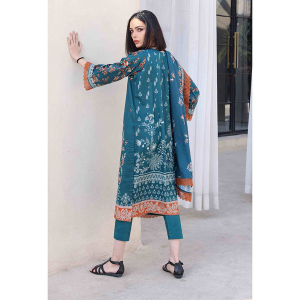 Rashid Khaddar Printed Embroidered Unstitched 3pcs Suit - 8356