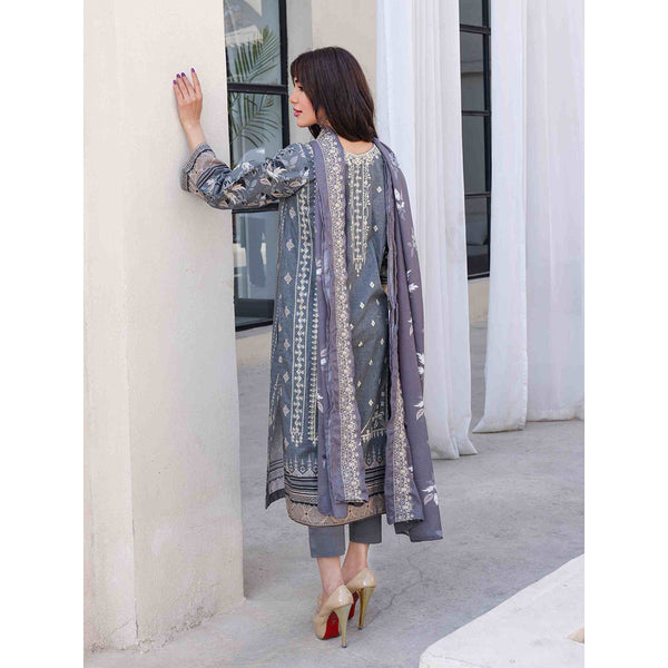 Rashid Khaddar Printed Embroidered Unstitched 3pcs Suit - 8359