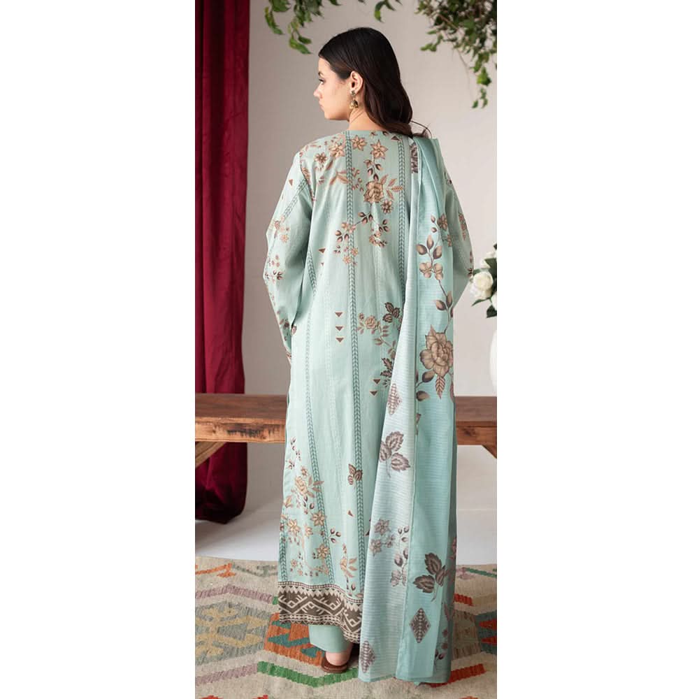 Rashid Bareeha Printed Lawn Embroidered Unstitched 3Pcs Suit - 8679, Women, 3Pcs Shalwar Suit, Rashid Textiles, Chase Value
