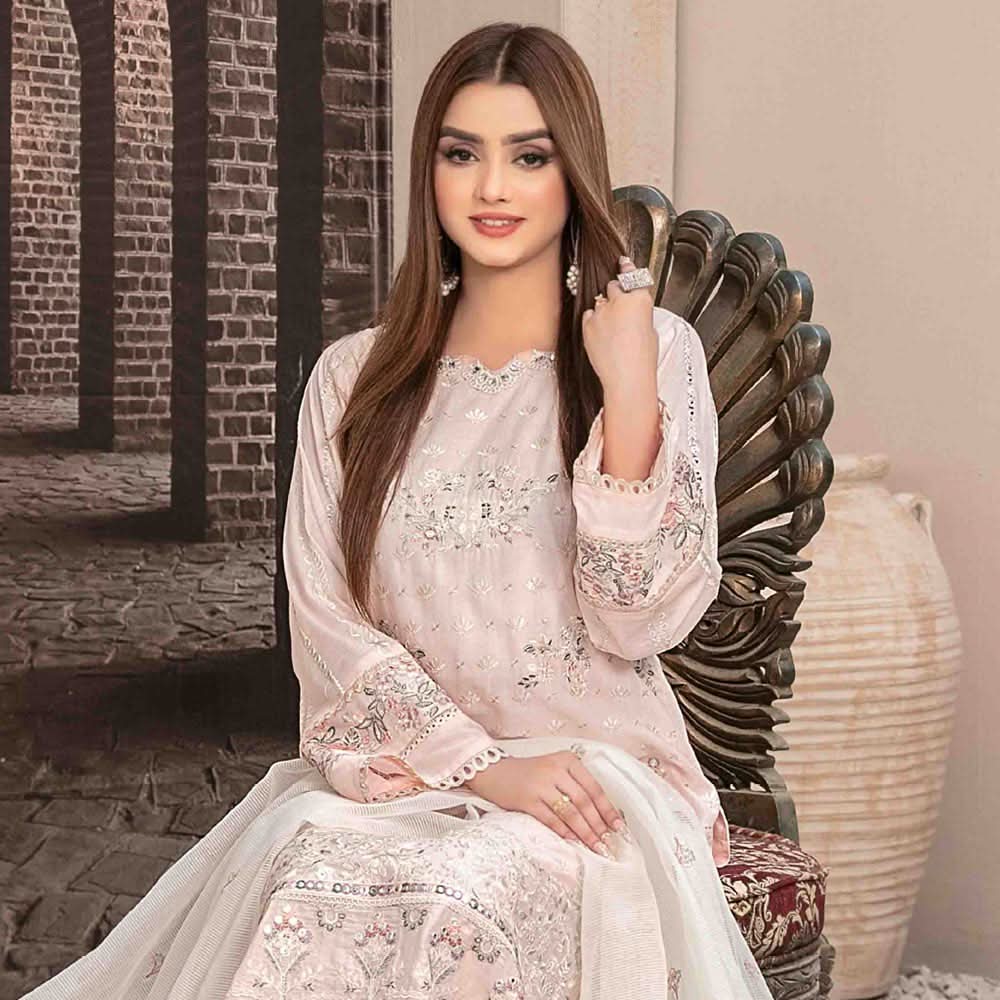 Nezarah Jacquard Emroidered Unstitched 3Pcs Suit - D-9159, Women, 3Pcs Shalwar Suit, Tawakkal Fabrics, Chase Value