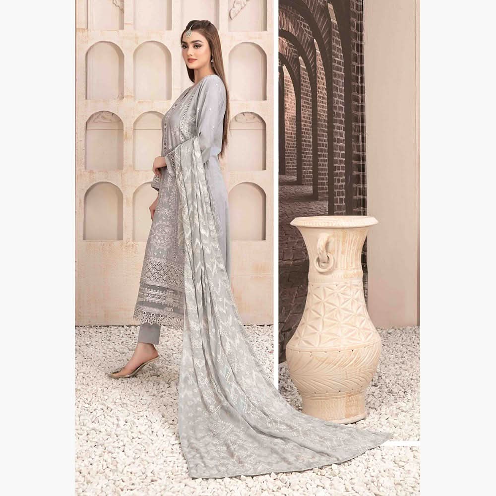 Nezarah Jacquard Emroidered Unstitched 3Pcs Suit - D-9160, Women, 3Pcs Shalwar Suit, Tawakkal Fabrics, Chase Value