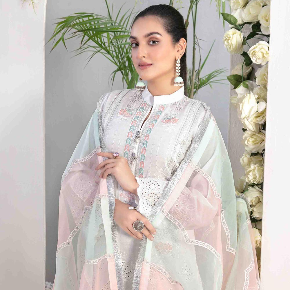 Adina Jacquard Embroidered Unstitched 3Pcs Suit - D-9187, Women, 3Pcs Shalwar Suit, Tawakkal Fabrics, Chase Value