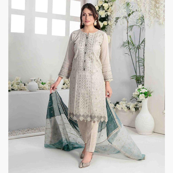 Adina Jacquard Embroidered Unstitched 3Pcs Suit - D-9188, Women, 3Pcs Shalwar Suit, Tawakkal Fabrics, Chase Value