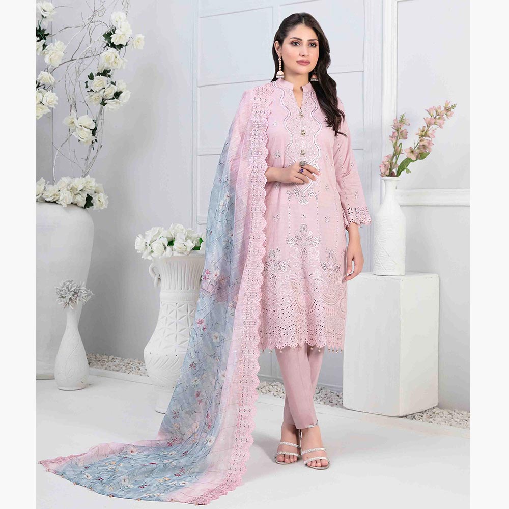 Adina Jacquard Embroidered Unstitched 3Pcs Suit - D-9189, Women, 3Pcs Shalwar Suit, Tawakkal Fabrics, Chase Value
