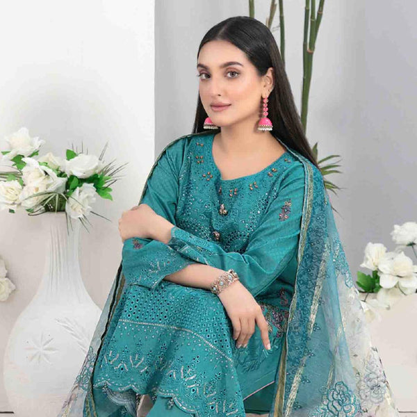 Adina Jacquard Embroidered Unstitched 3Pcs Suit - D-9192, Women, 3Pcs Shalwar Suit, Tawakkal Fabrics, Chase Value